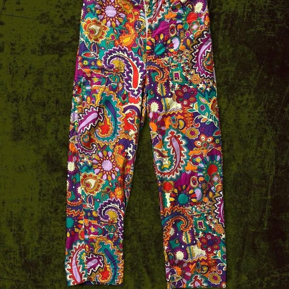 Vintage 60s Weldon Psychedelic Paisley Pants - Modern S/M